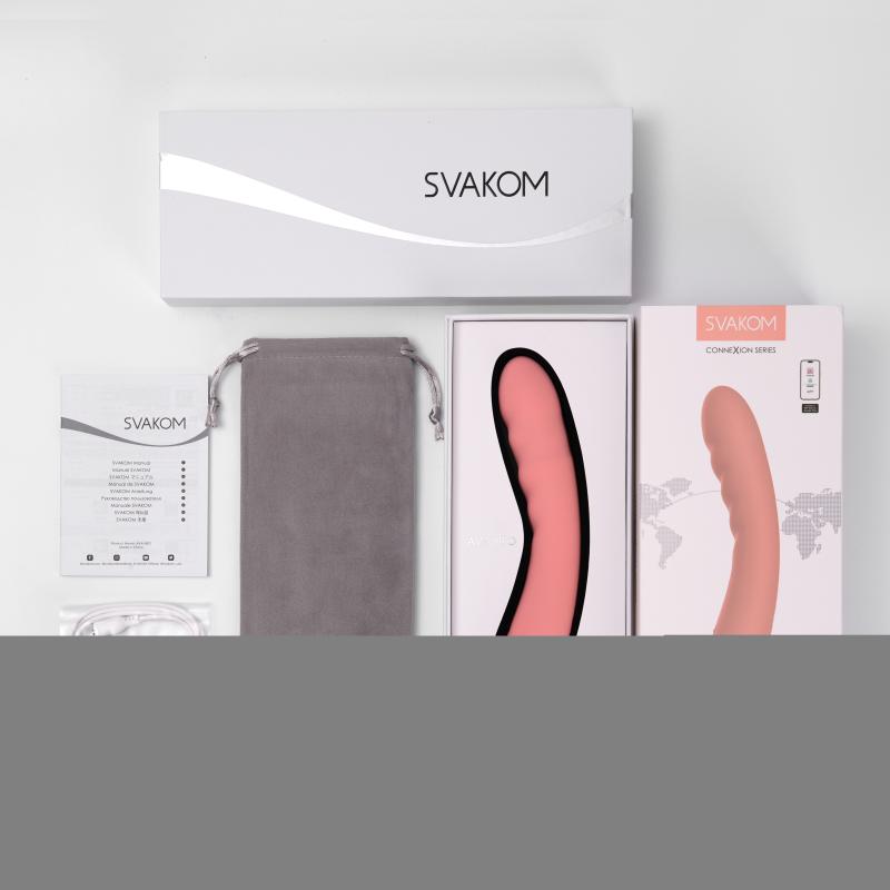 Svakom - Ava Neo Interactive Thrusting Vibrator Peach