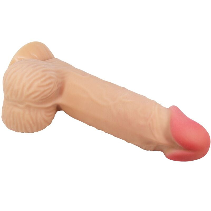 Pretty love - sliding skin series realistic dildo with sliding skin suction cup 20.6 cm 3