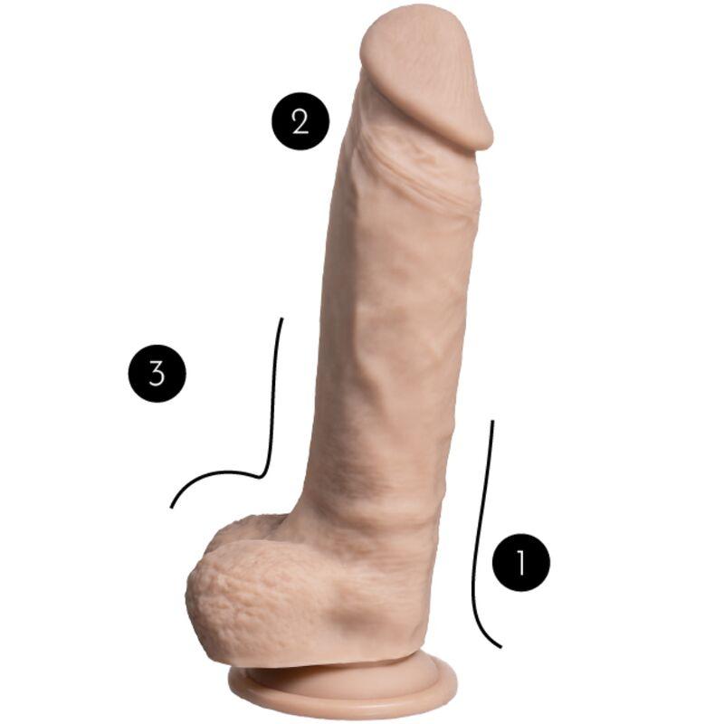 Silexd - real skin super realistic penis thermo reactive 23 cm premium silexpan flesh