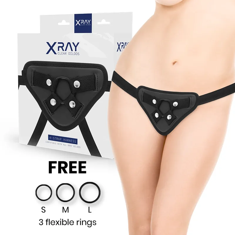 Xray Harness With Silicone Rings Free - Postroj Pre Pripínací Penis