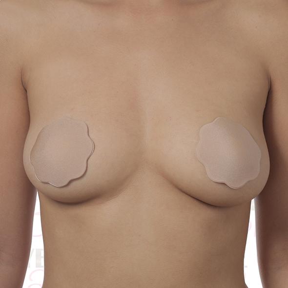 Bye Bra - Fabric Nipple Covers 1 Pair Beige