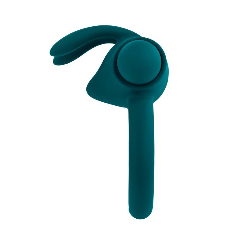Playboy Pleasure - Bunny Buzzer Cockring - Teal 3