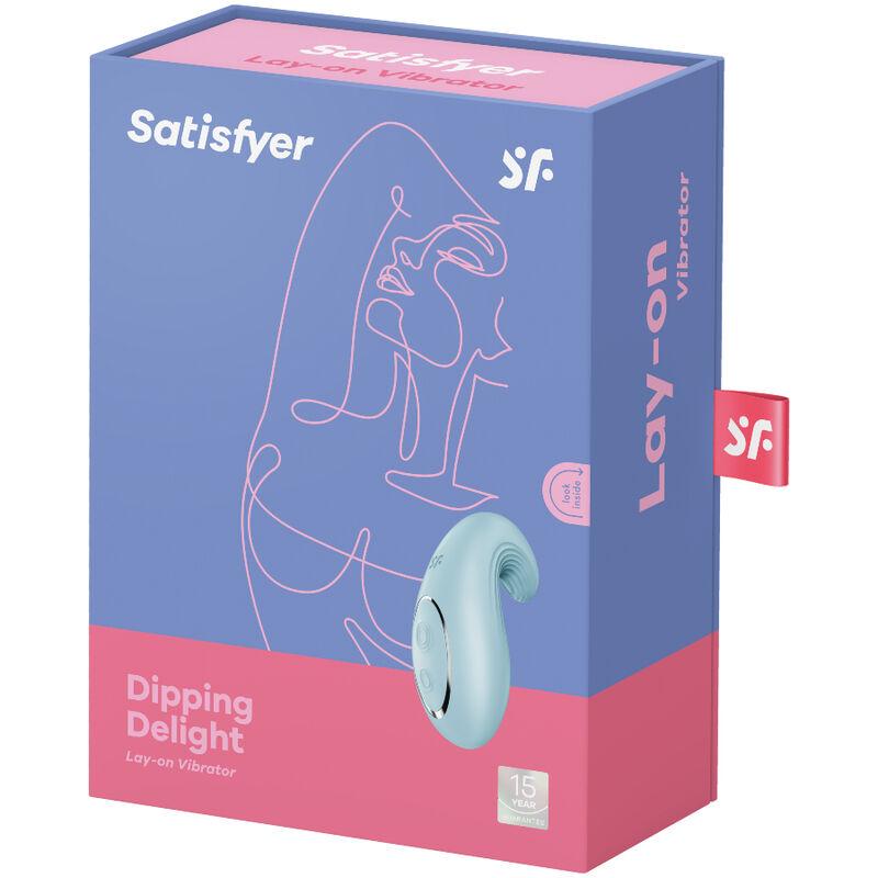 Satisfyer Dipping Delight Lay-On Vibrator - Blue