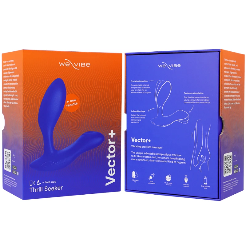 We-Vibe - Vector+ Vibrating Prostate Massager Royal Blue 6