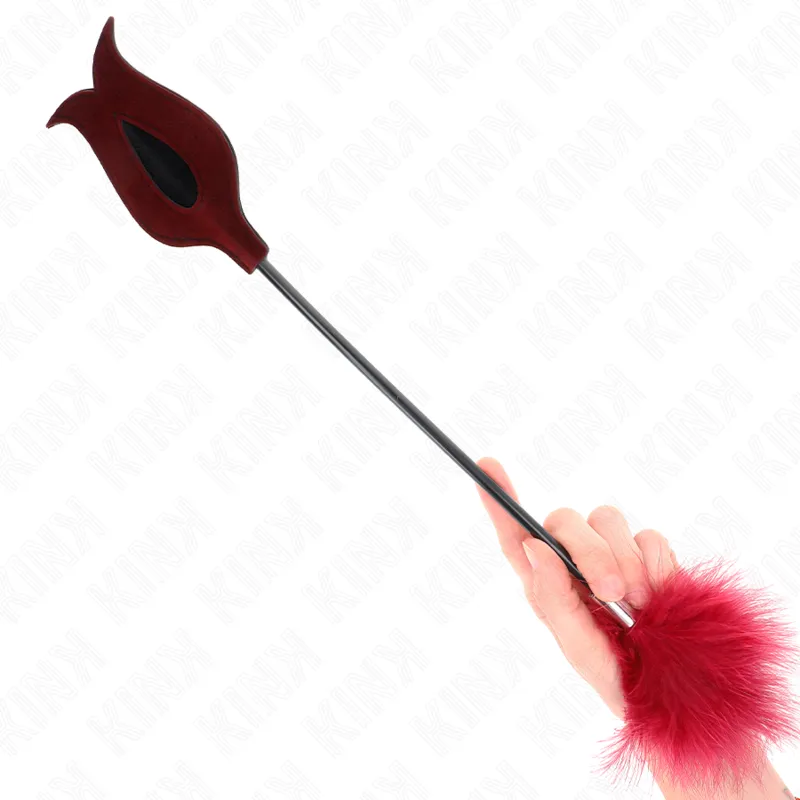 Kink - Tickle Feathers With Rose-Shaped Paddle 8 Cm