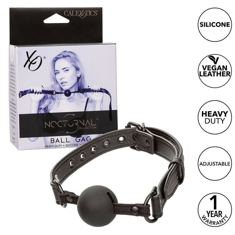 Calexotics - nocturnal ball gag silicone black