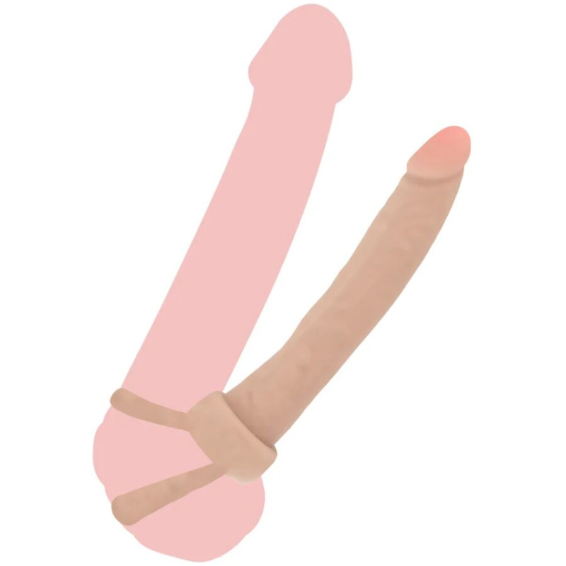 Get real - double trouble silicone anal penetrator 16 cm 1