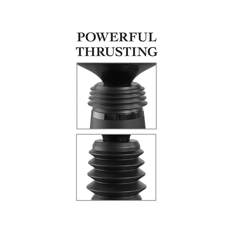 Fetish Fantasy Series - Body Dock Thruster Dildo Clamp With 7 Push Modes Black