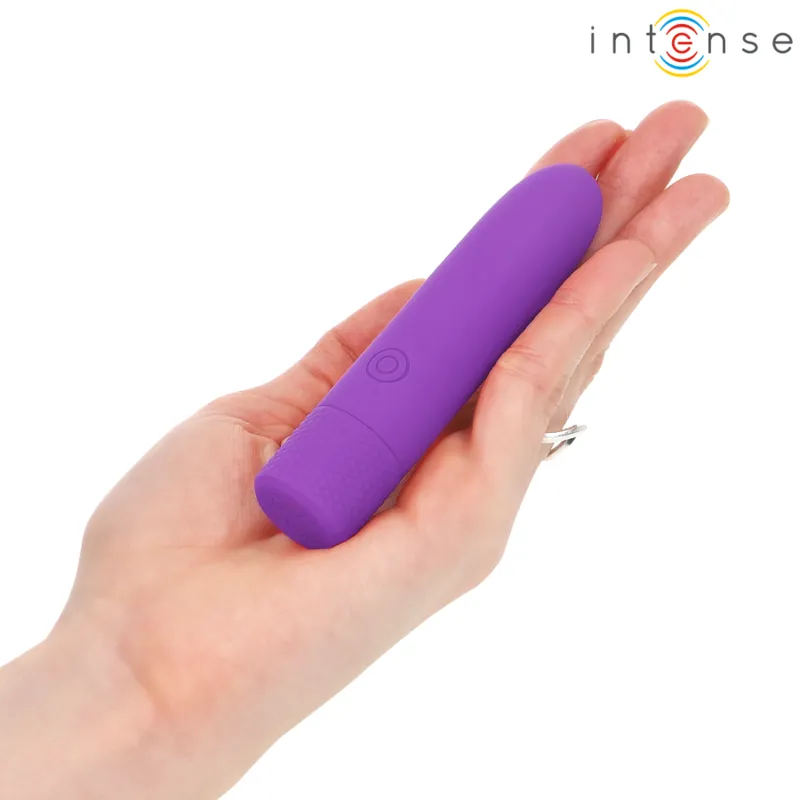 Intense - symone usb rechargeable vibrating bullet 8 vibrations purple 10 x 2.2 cm 6