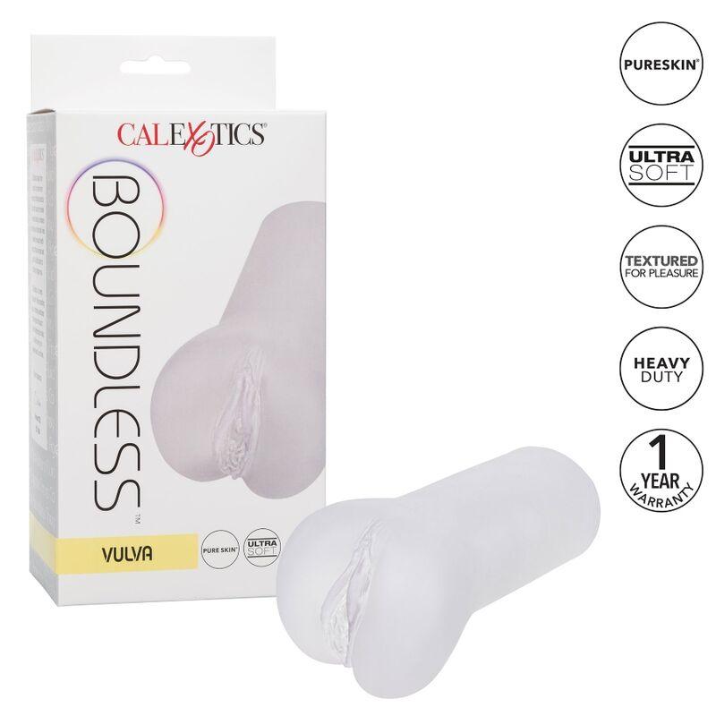 Calex Boundless Vulva Stroker - Transparent 1
