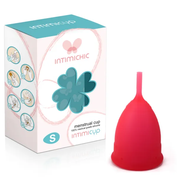 Intimichic Menstrual Cup Medical Grade Silicone Size S  6 +
