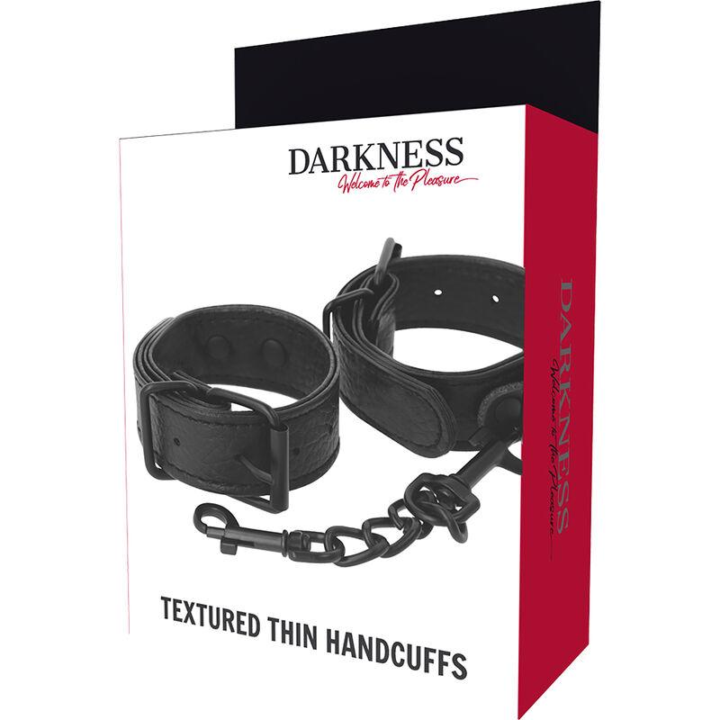 Darkness Textured Thin Handcuffs - Putá
