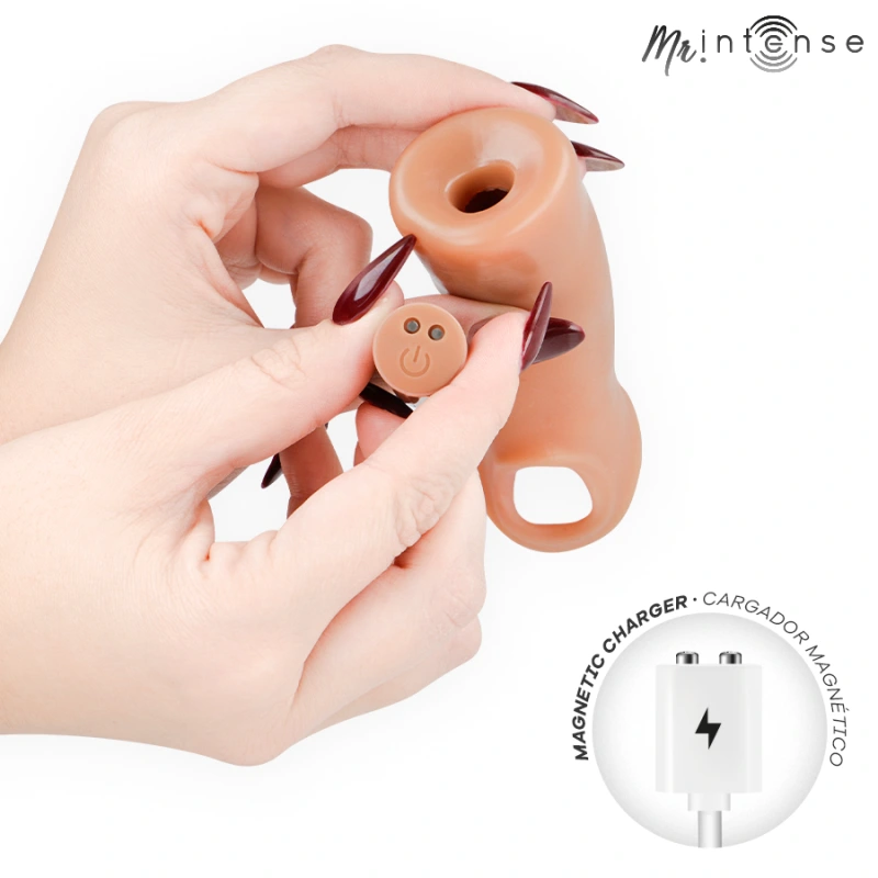 Mr intense - arnold l ultra-realistic vibrating penis sleeve remote control 16 cm -Ø- 4.5 cm 3