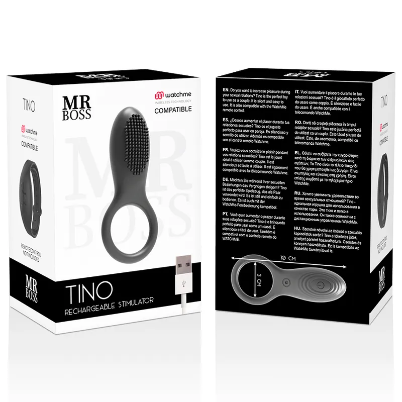 Mr Boss Tino Cock Ring Watchme Wireless Techonology Compatible