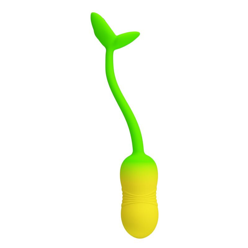 Pretty love - pulsen app control vibrating egg 12 functions usb rechargeable green-yellow 2