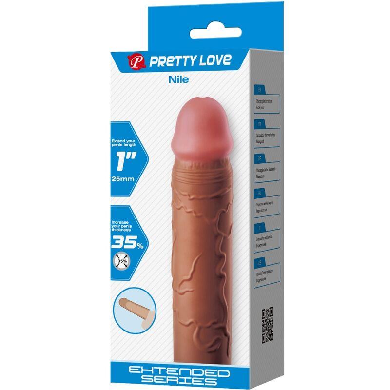 Pretty love - nile penis sleeve with 2.5 cm extension mulatto 6