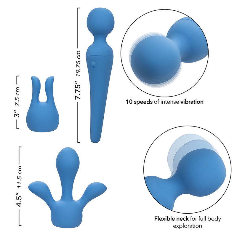 Calexotics - couture kit vibrator wand 10 vibrations blue 7