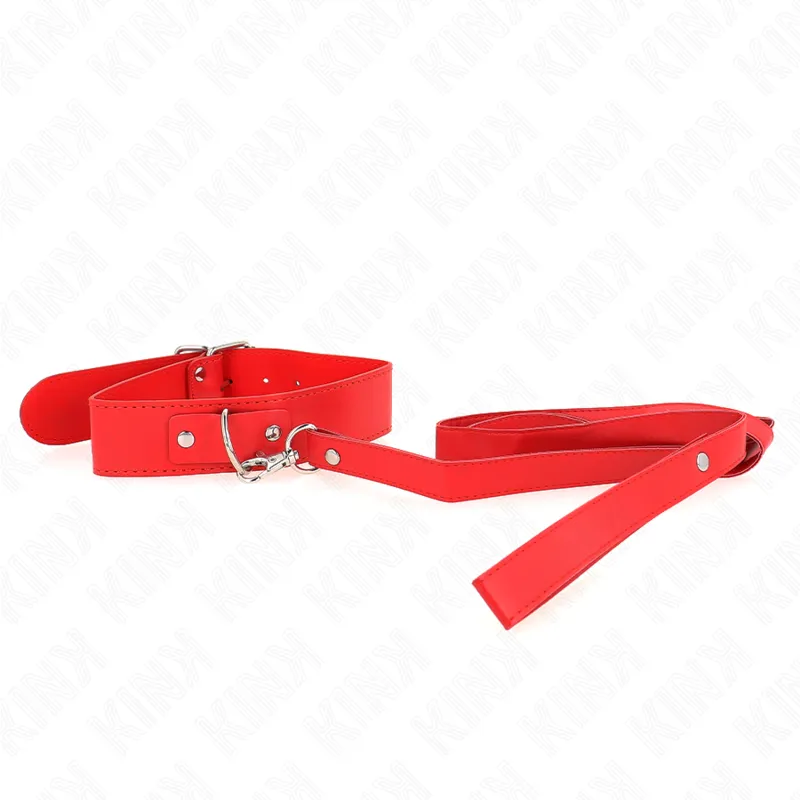 Kink - Necklace With Belt 116 Cm Rojo Strap Adjustable 32-50 Cm X 8 Cm