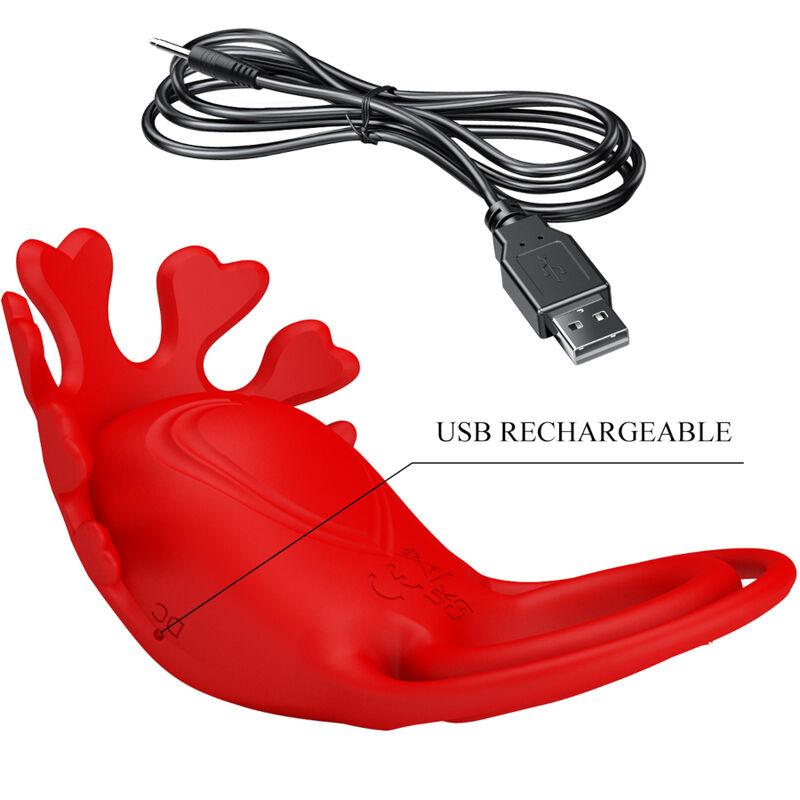 Pretty Love - Ruben Vibrator Ring 7 Vibrations Silicone Red 7