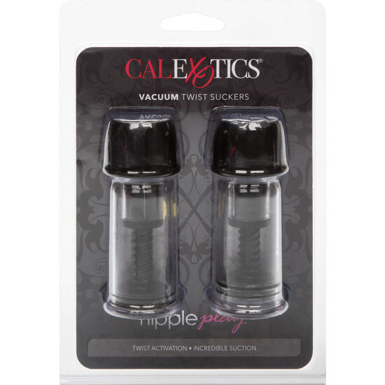 Calexotics - vaccum twist nipple suction cup black 1