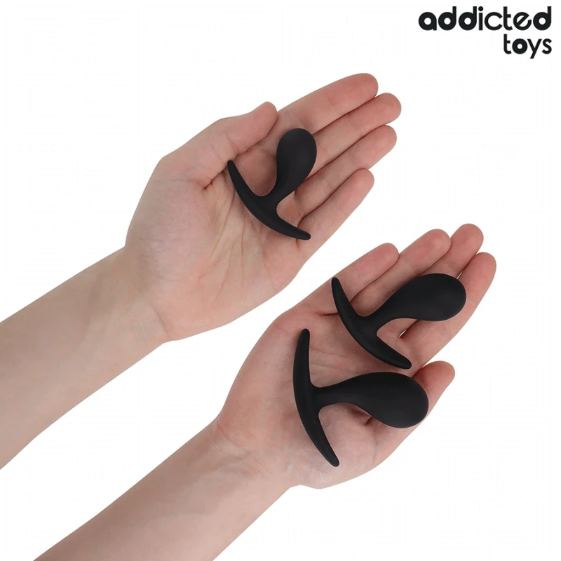 Addicted toys - set of 3 anal plug silicone model 3 2