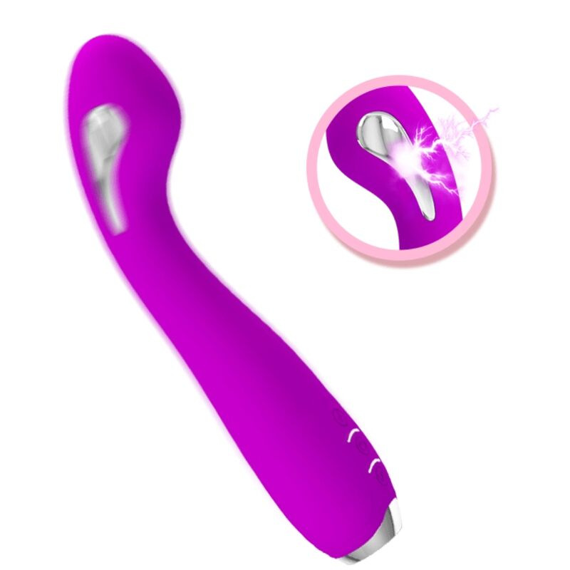 Pretty love - hector rechargeable electroshock vibrator waterproof purple 3
