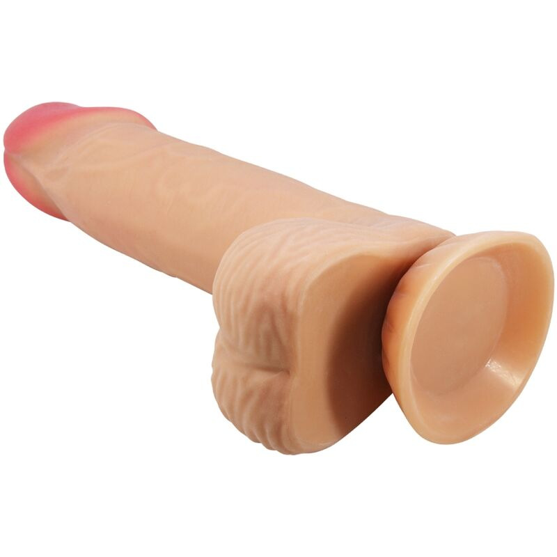 Pretty love - sliding skin series realistic dildo with sliding skin suction cup 20.6 cm 2