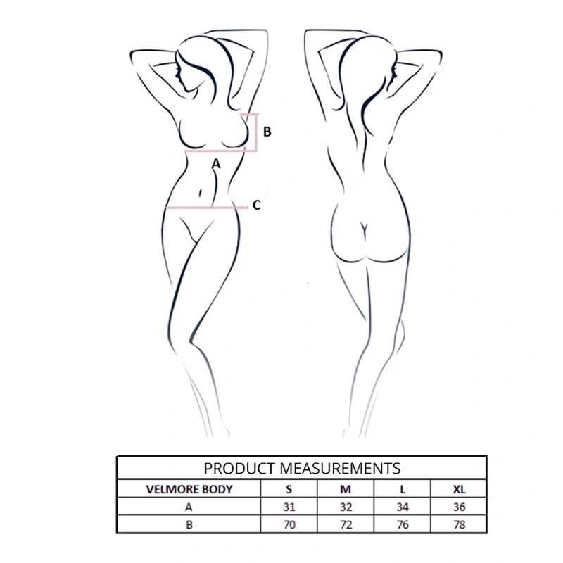 Passion - velmore body black l/xl 3