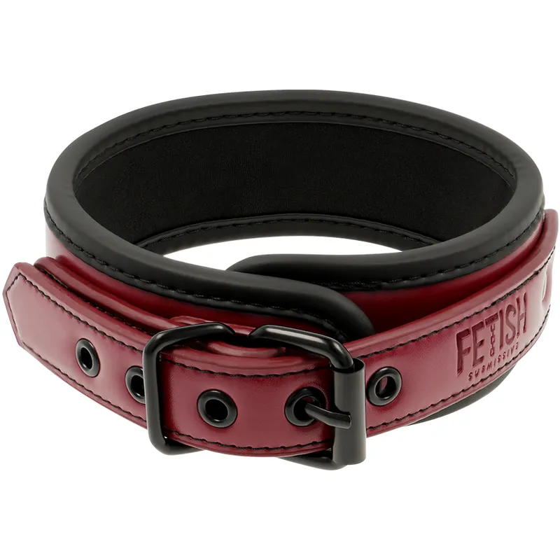 Fetish Submissive Dark Room Collar With Leash - Obojok 7