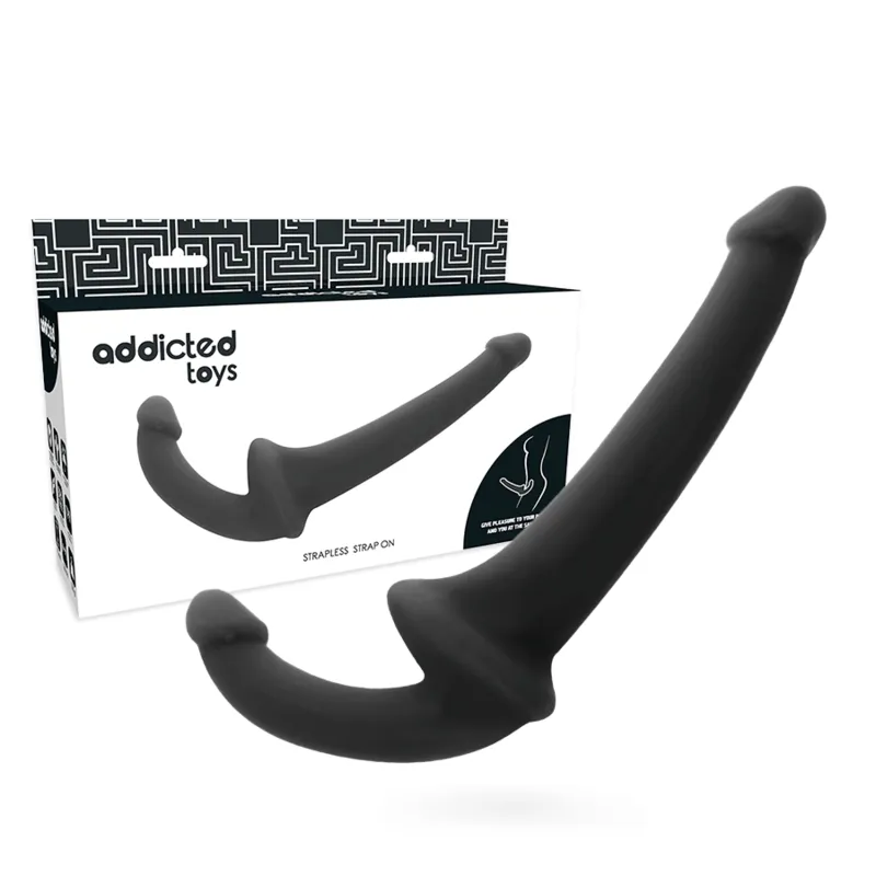 Addicted Toys Strapless Strapon Black - Pripínací Penis
