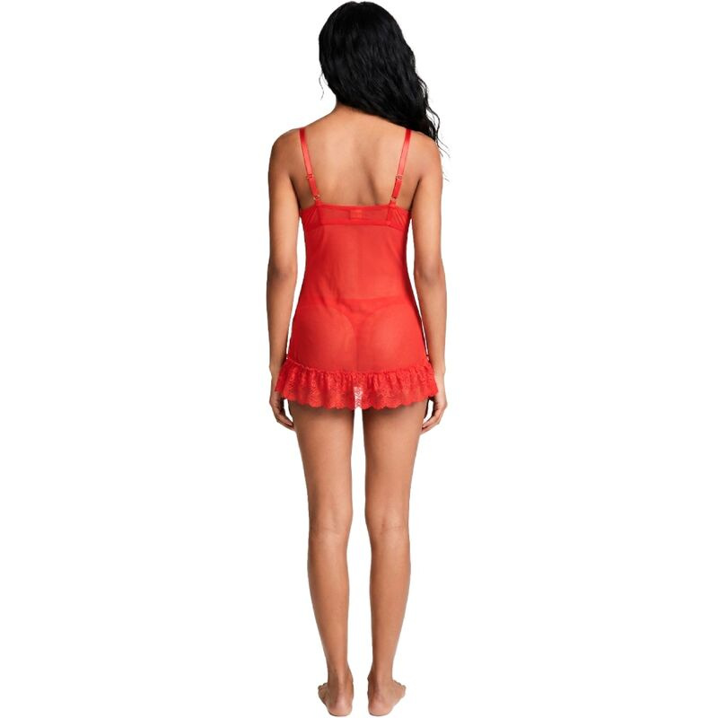 Livco corsetti fashion - nuit set t-shirt + red panty 2028 s/m 1