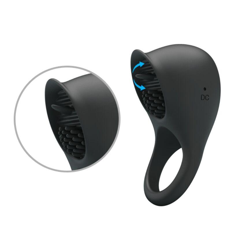Pretty Love - Vibrating Penis Ring With Black Tongue 4