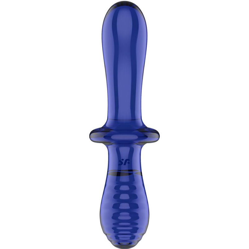 Satisfyer - double crystal dildo blue 3