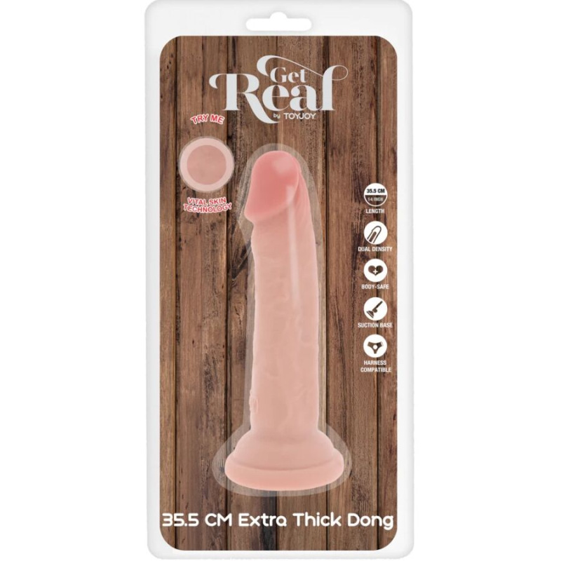 Get real - deluxe thick double-density tpe dong 35.5 cm 4