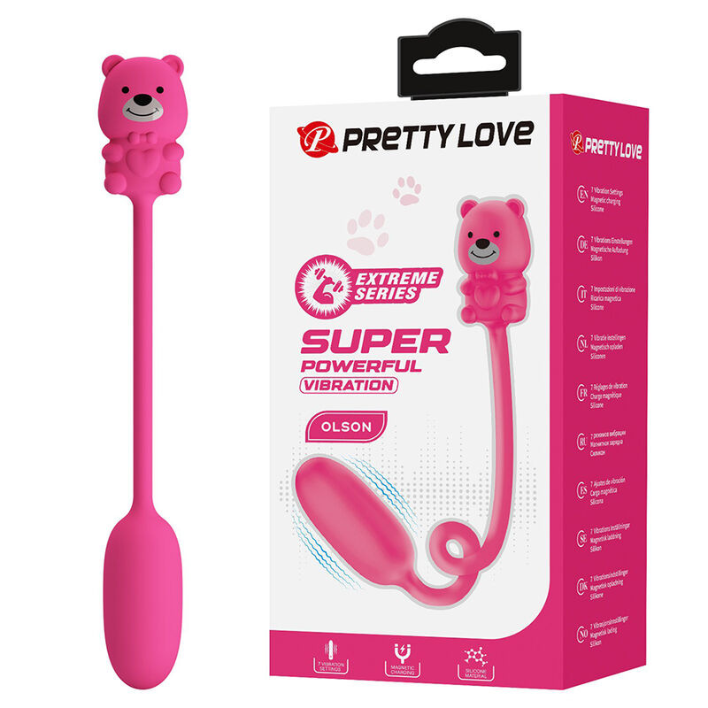Pretty love - olson rechargeable bullet vibrator with wired controller pink
