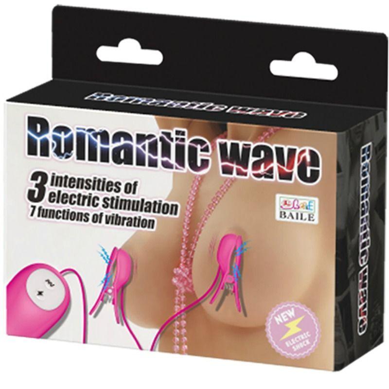 Romantic Wave Vibrating And Eletric Shock Nipple Clamps Fuch 6
