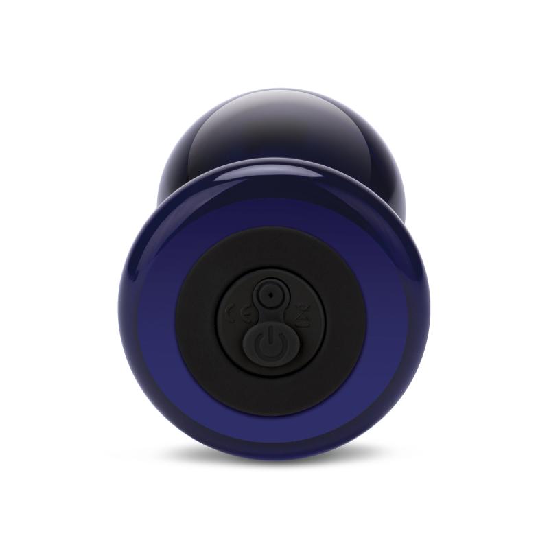 Glas - Rechargeable Remote Controlled Vibrating Butt Plug - Sklenený Análny Kolík 1
