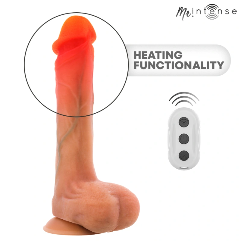 Mr intense - bradley vibrator dildo with heat effect and remote control 21 cm -Ø- 4.2 cm 5