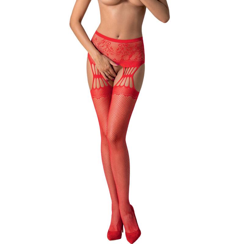 Passion - S027 Strip Panty Red One Size