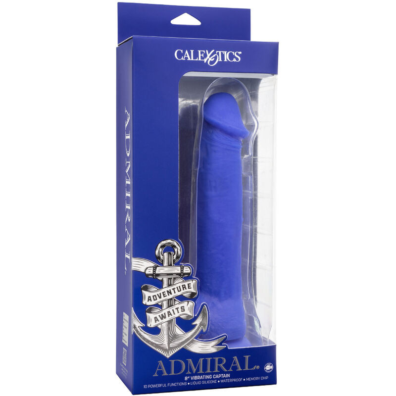 Calexotics - admiral captain realistic dildo vibrator blue 4
