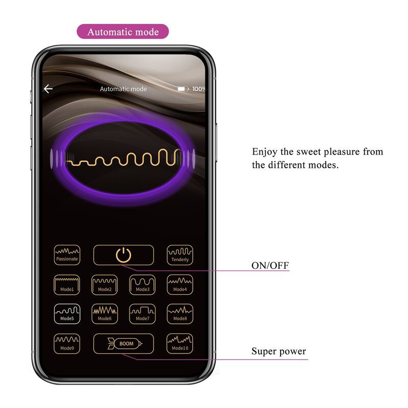 Pretty love - pulsen app control vibrating egg 12 functions usb rechargeable pink 15
