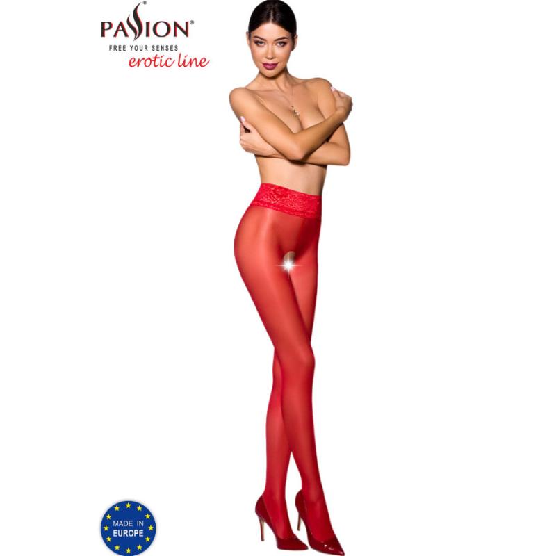 Passion - Tiopen 008 Stocking Red 3/4 (30 Den)
