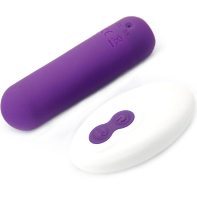 Armony - splash joie vibrator bullet silicone remote control 10 vibrations 75 x 19 cm purple 1