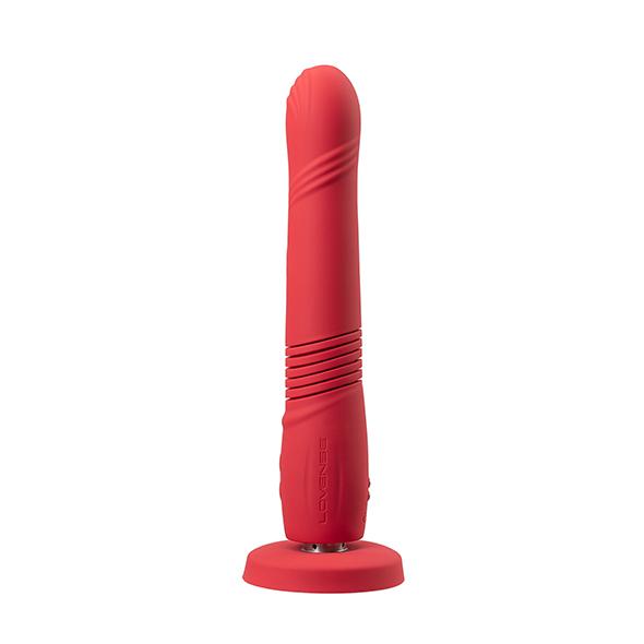 Lovense - Gravity Thrusting Dildo App Controlled Red