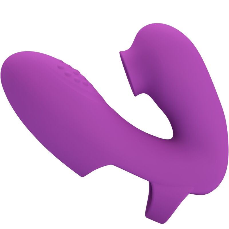 Pretty love - athena finger vibrator with clitoris stimulator purple 1