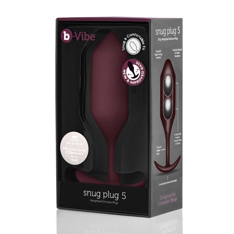 B-Vibe - Snug Plug 5 Dark Red 5