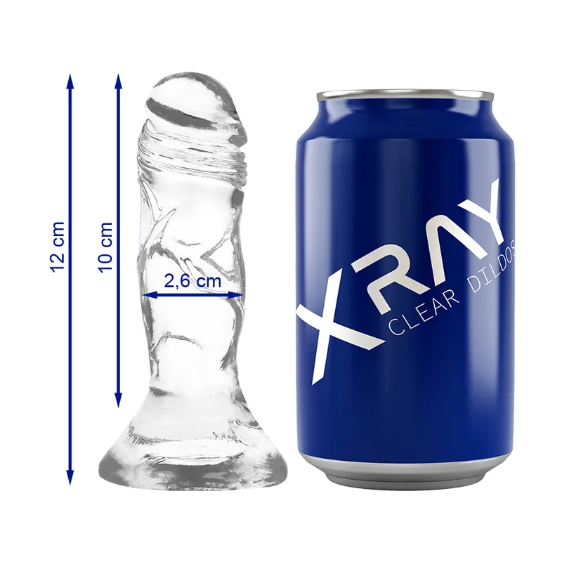 Xray Harness + Clear Cock 12 Cm X 2.6cm - Pripínací Penis