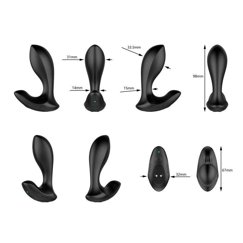 Nexus - Duo Plug Remote Control Beginner Butt Plug Small Black - Masér Prostaty 2