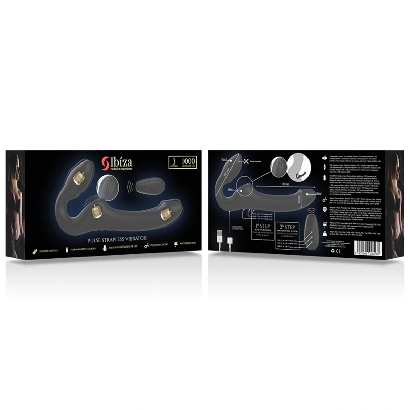 Ibiza - strapless vibrator with remote control push button 8