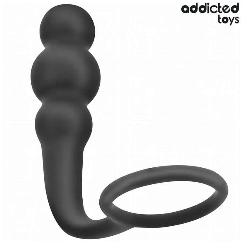 Addicted toys - anal plug with ring silicone model 1 1